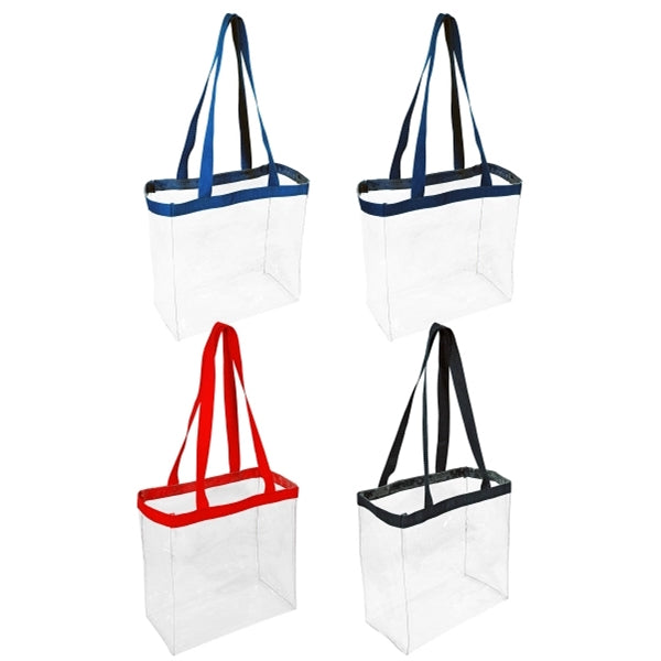 The 12"x12"x6" Clear Open Tote Bag