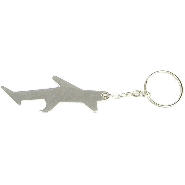 Plane / aircraft shape bottle opener keychain