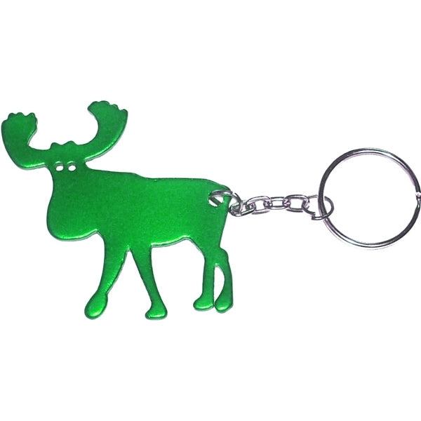 Elk shape bottle opener key chain