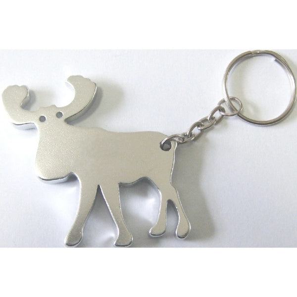 Elk shape bottle opener key chain