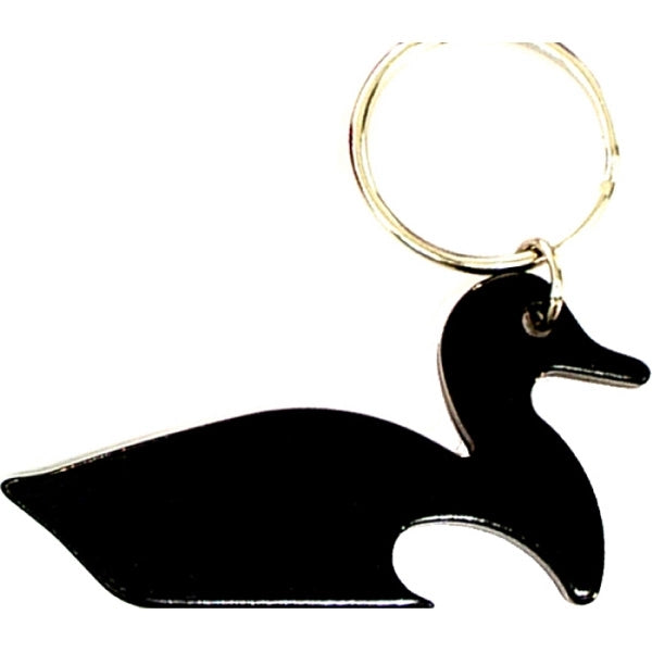Duck shape bottle opener key chain