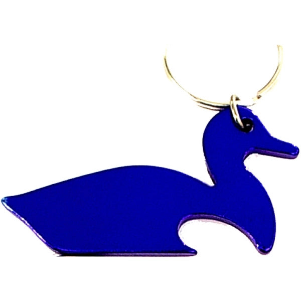 Duck shape bottle opener key chain