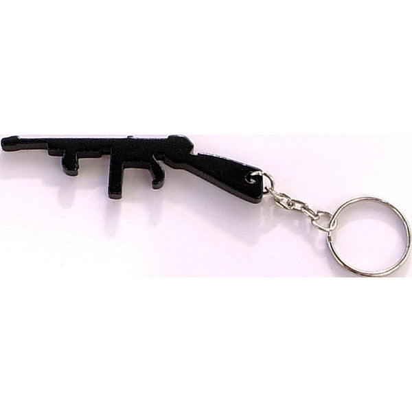 Rifle shape bottle opener key chain