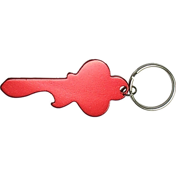 Key shape bottle opener keychain