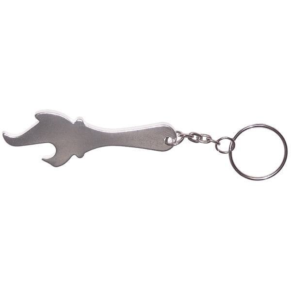 Torch shape bottle opener keychain