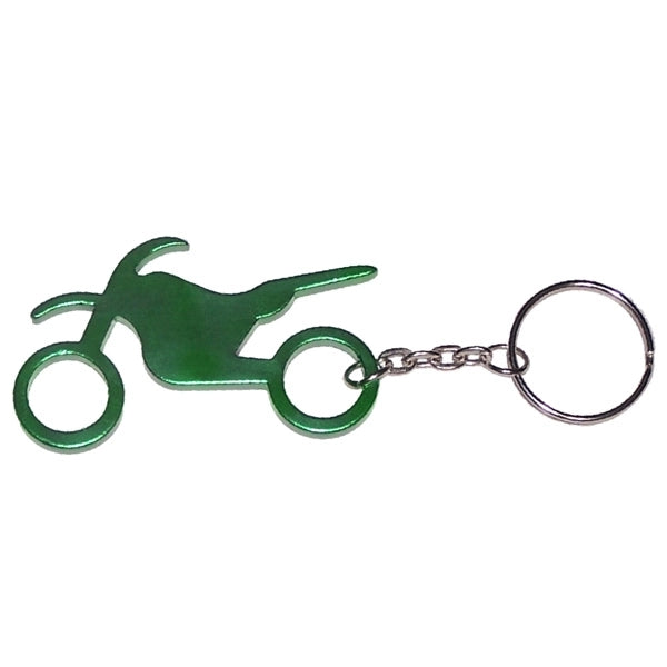 Motorbike shape bottle opener keychain