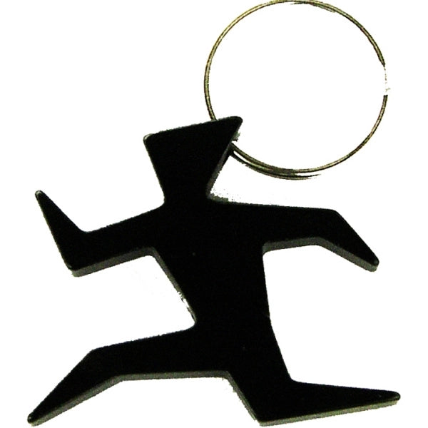 Runner shape bottle opener key chain