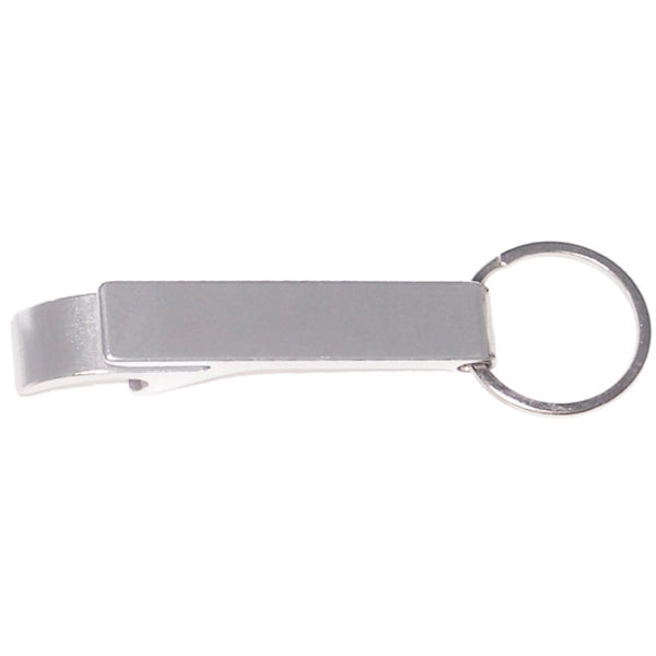 Deluxe aluminum can and bottle opener