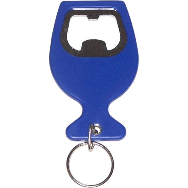 Wine cup shape bottle opener key chain