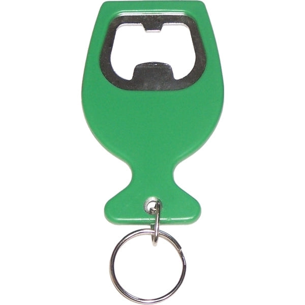 Wine cup shape bottle opener key chain