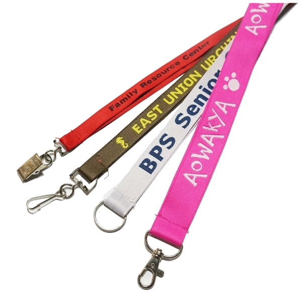7 Day Rush Woven Lanyards w/ Custom Imprint Event