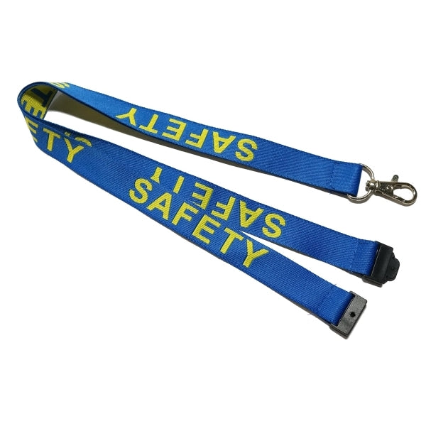 3/4" Woven Lanyards w/ Safety Breakaway
