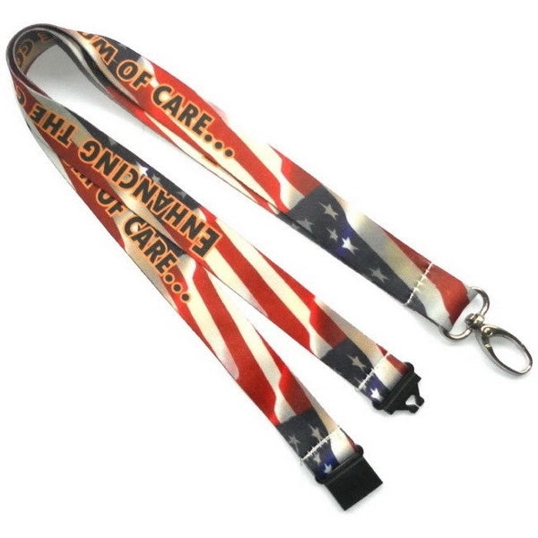 3/4 Dye-Sublimation Lanyard w/ Safety Breakaway
