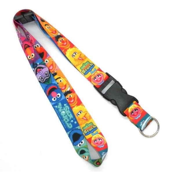 1/2" Sublimated Lanyard w/ Buckle Release Badge Holder