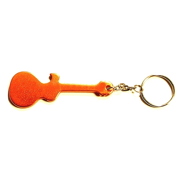 Guitar shape bottle opener keychain