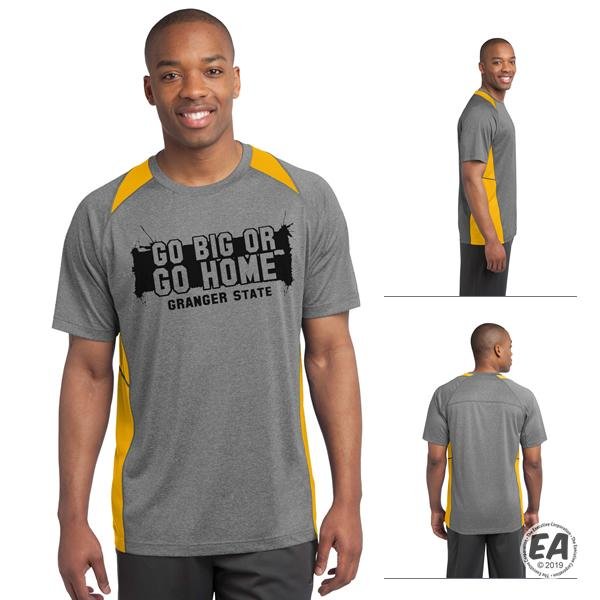 Sport Tek ST361 Heather Colorblock Contender Tee