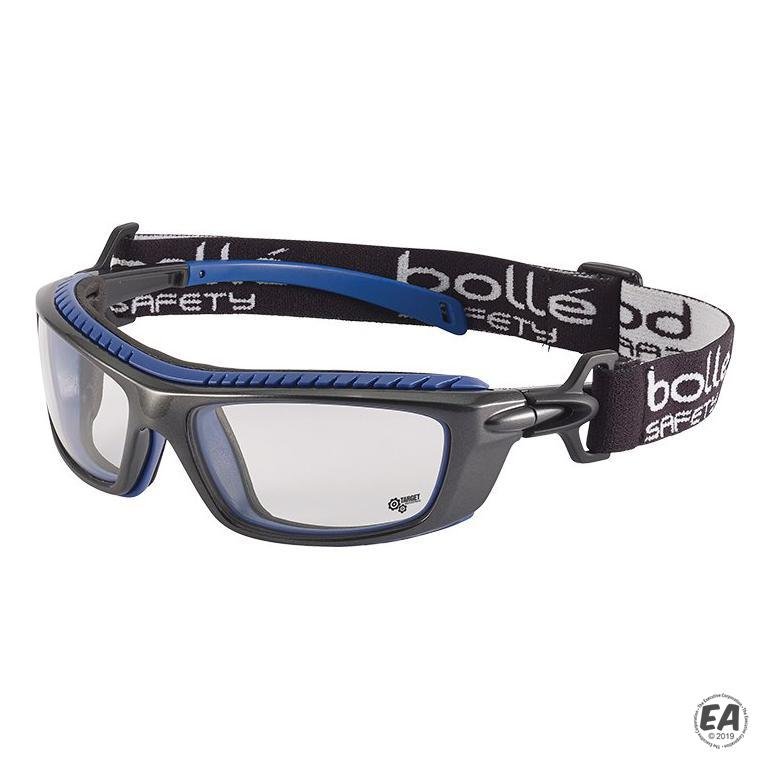 Bolle Baxter Glasses with Platinum Coating Clear Lens