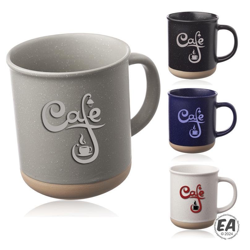 13.5 oz. Aurora Speckled Clay Coffee Mug
