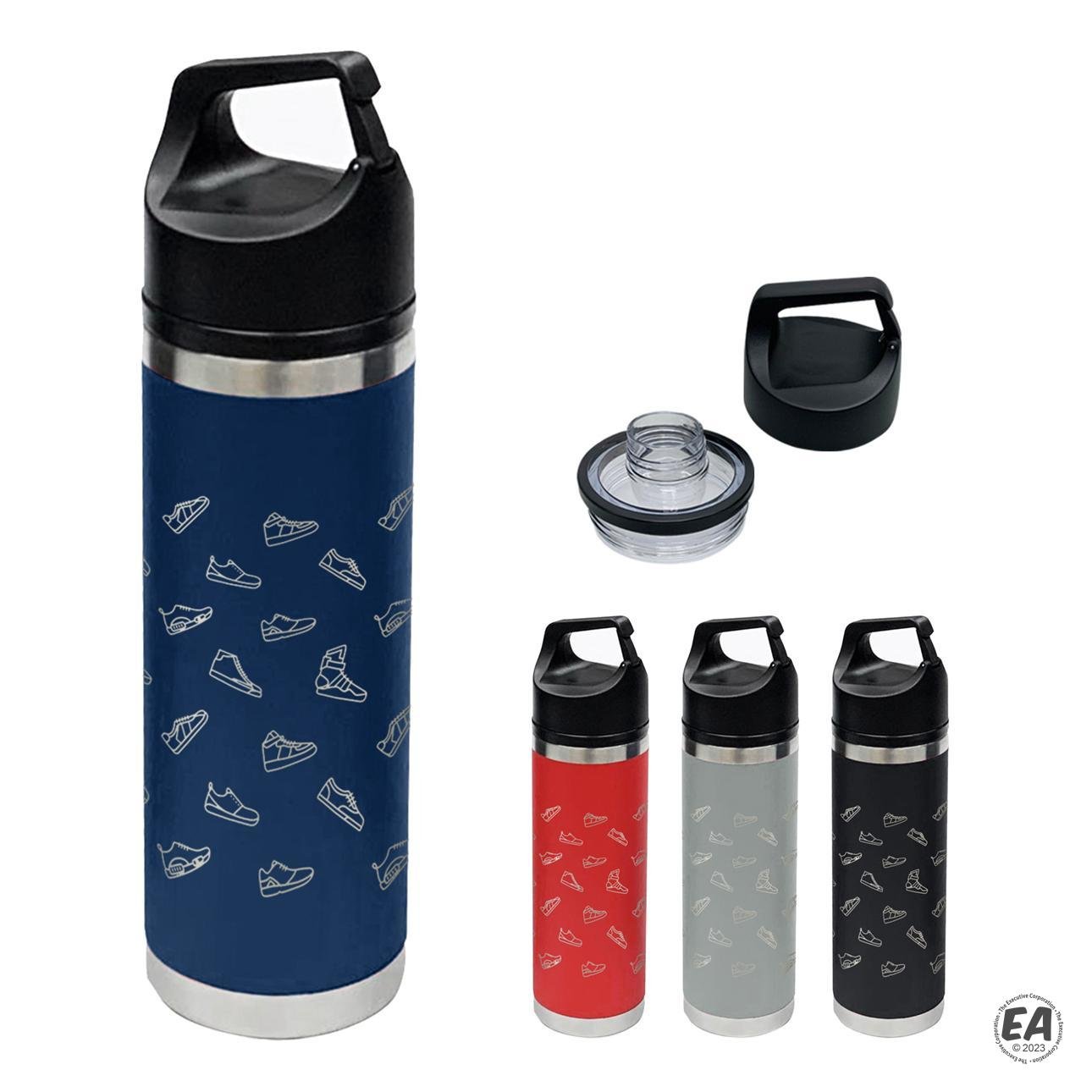 18 oz. Davenport Full Laser Stainless Steel Water Bottle