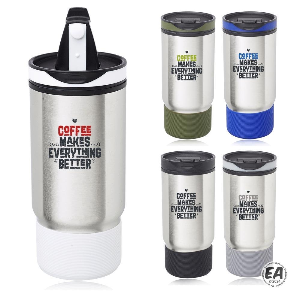 Oxford 17 oz. Ribbed Travel Mug