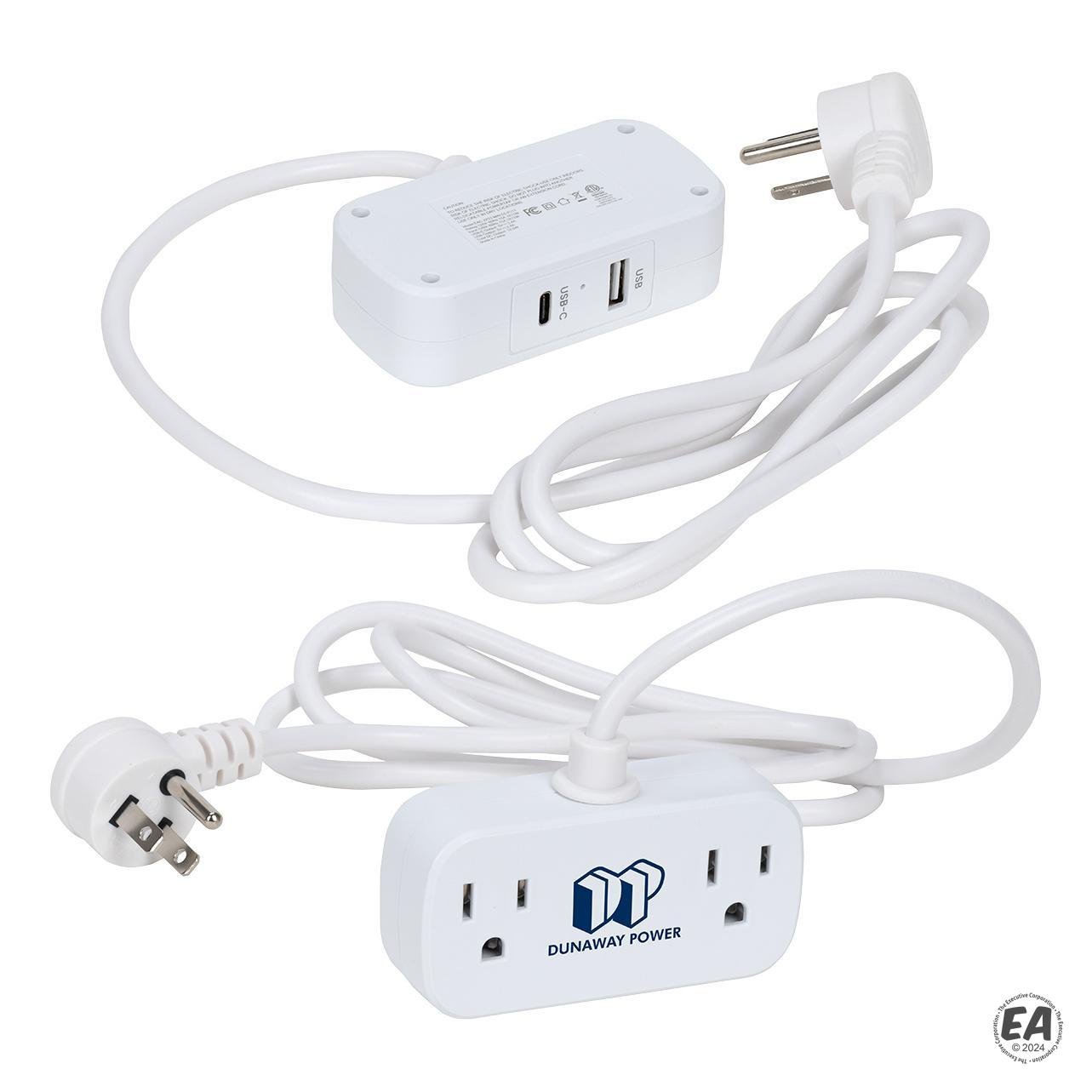 Zip 5 Ft. Power Strip with Type-C, USB & AC Outlets