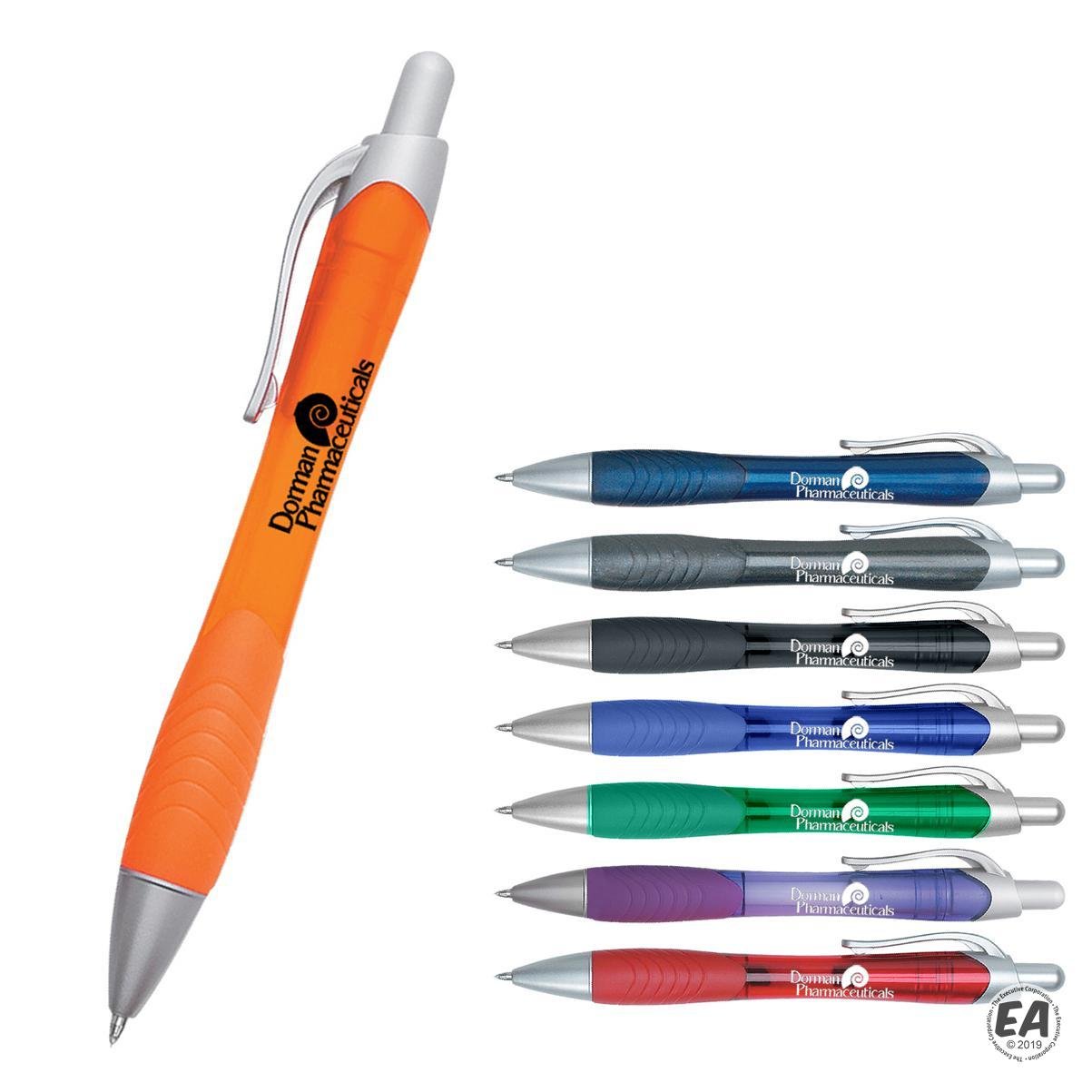 Contoured Rubber Grip Rio Gel Pen