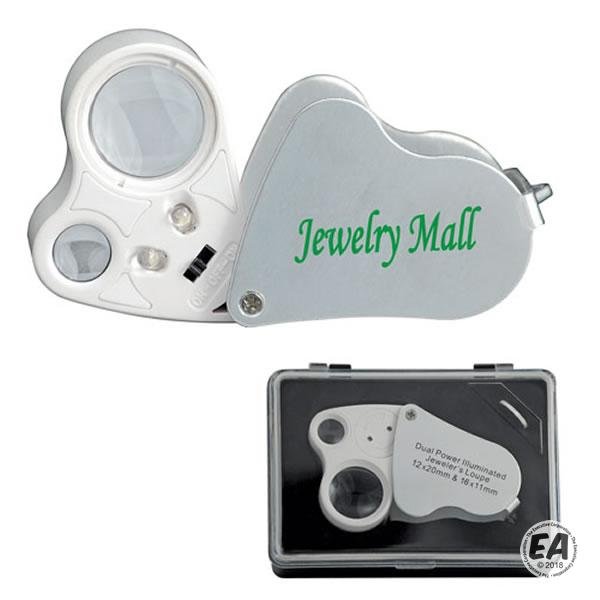 10x & 20x Dual Power Illuminated Loupe Magnifier