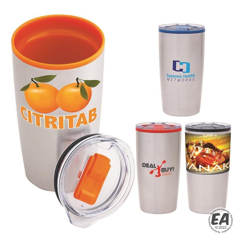 Sovrano KM8503 Outback 20 oz. Stainless Steel/PP Liner Tumbler