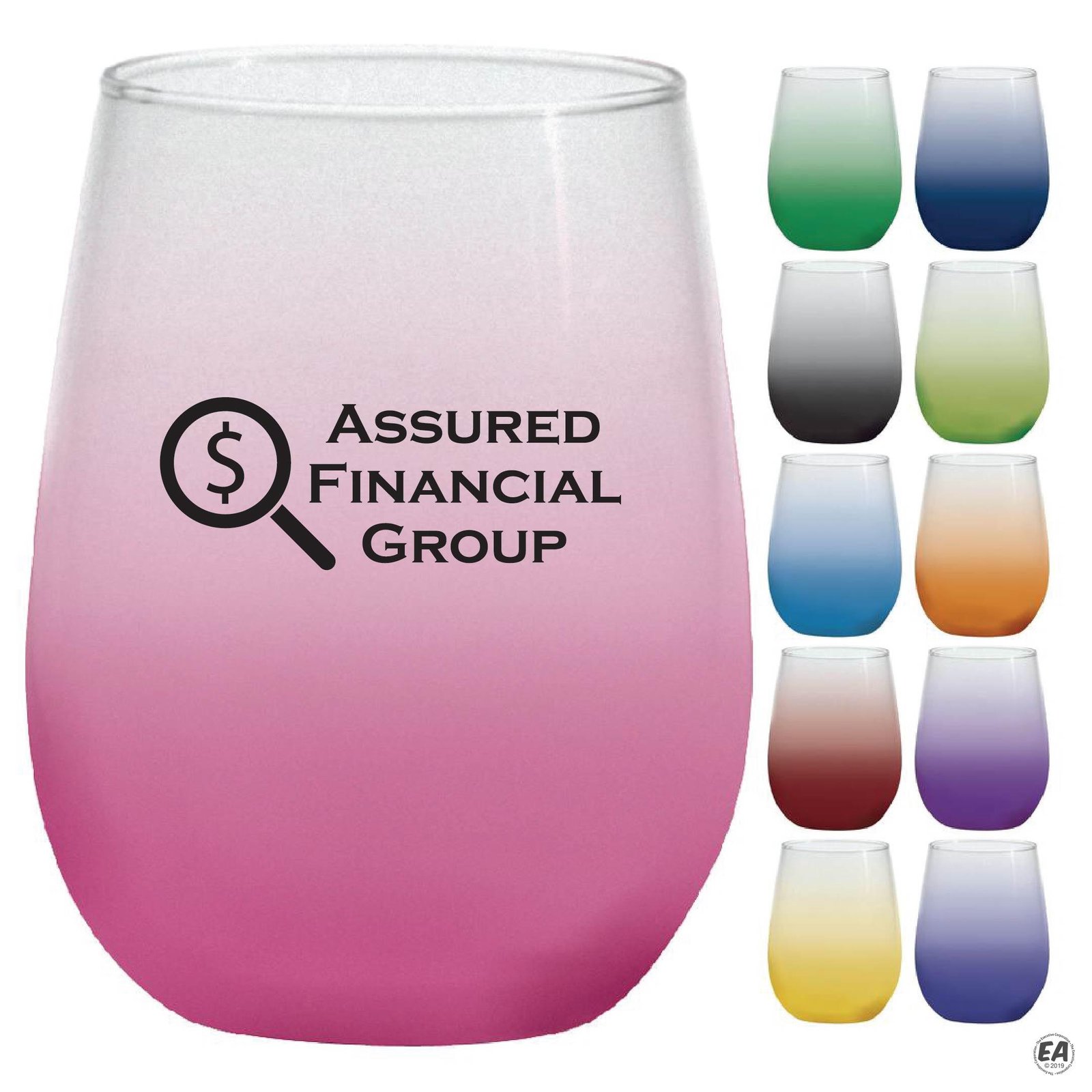 17 oz. Vina Stemless White Wine with Frosty Blend Spray