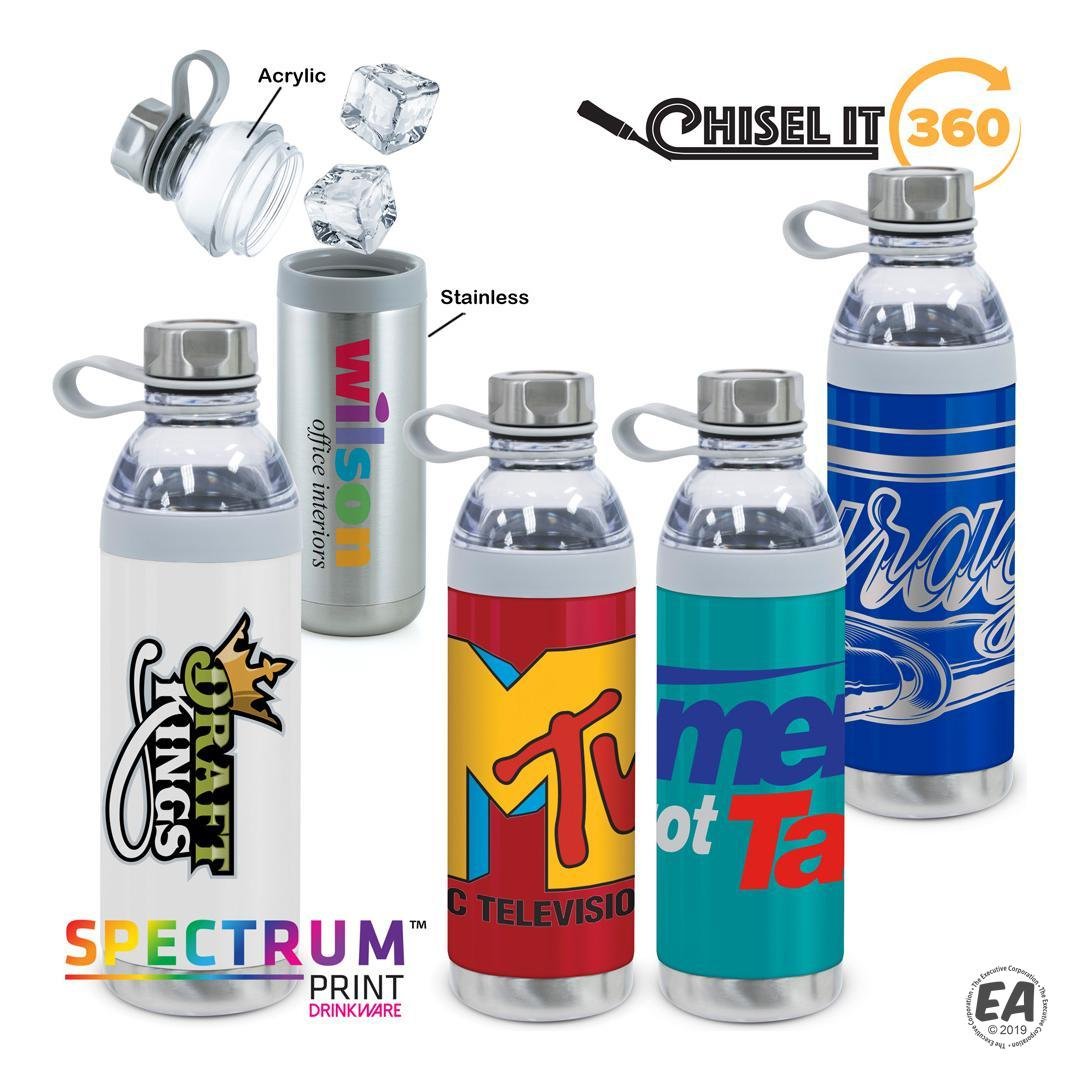 Dual Opening 20 oz Stainless Steel Water Bottle