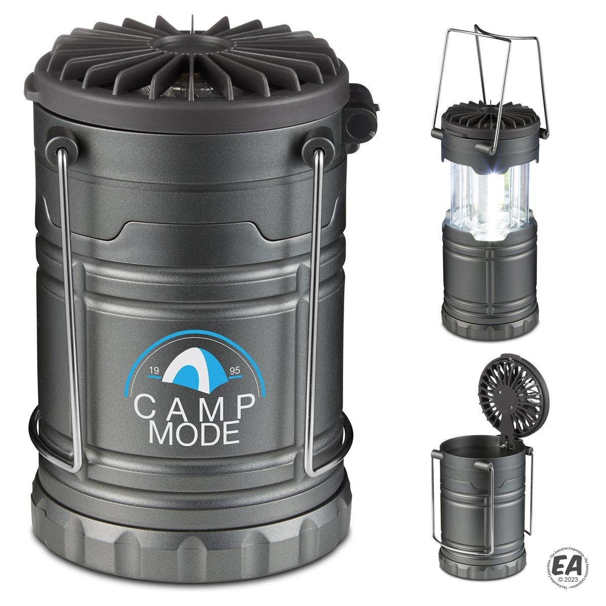 Duo Camping Lantern-Style Flashlight And Fan