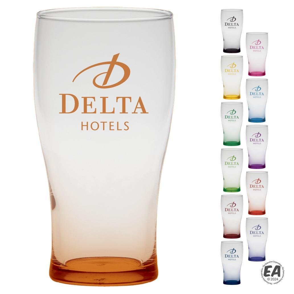 16 oz. Pub Beer Glass with Bottom Spray