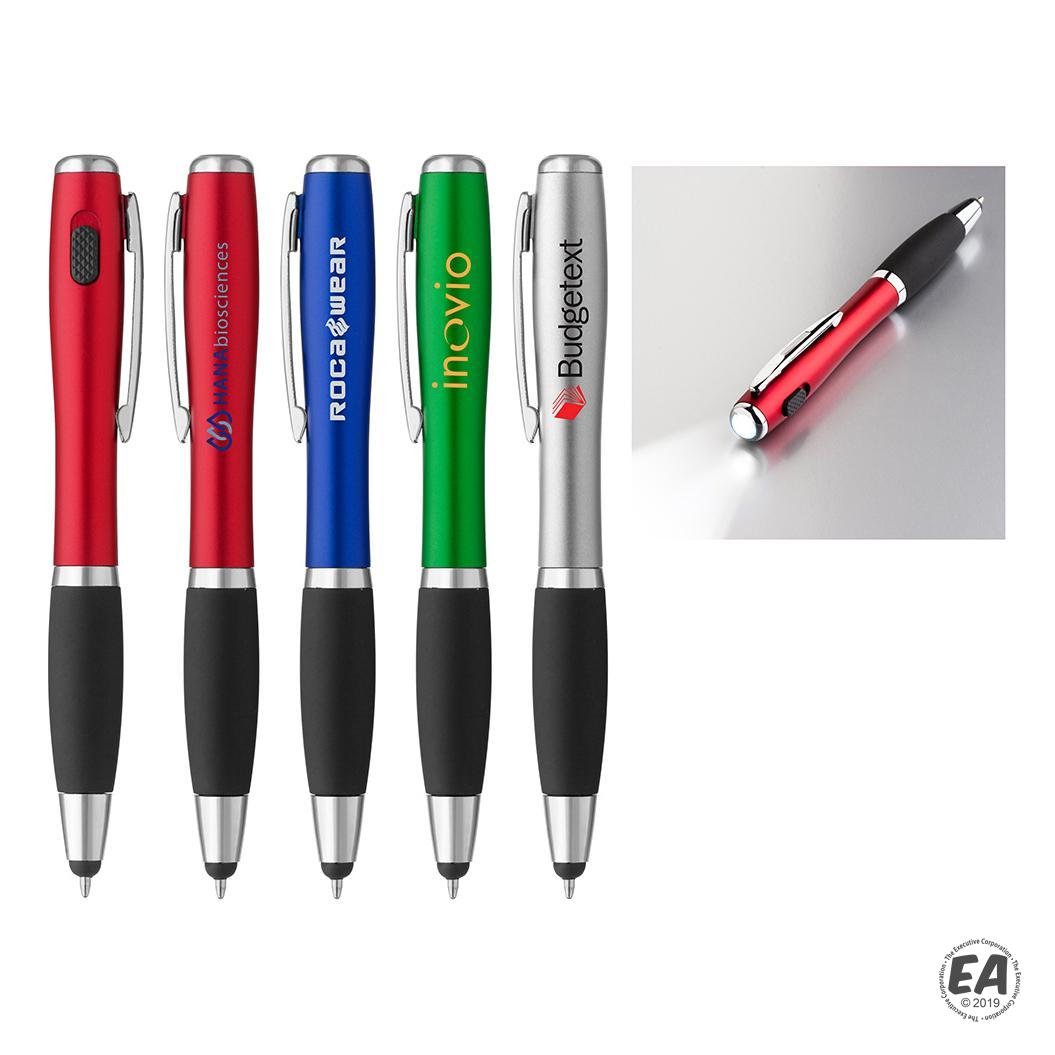 Curvaceous Stylus Ballpoint With Light