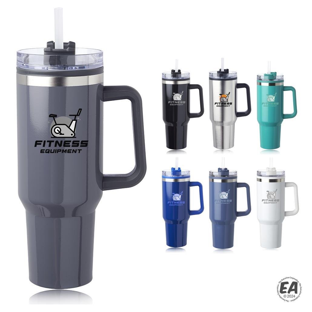 40 oz. Hugo Plastic Interior Stainless Steel Travel Mug