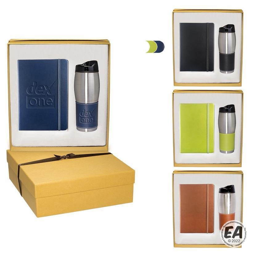 Leeman Tuscany Journal & Tumbler Gift Set