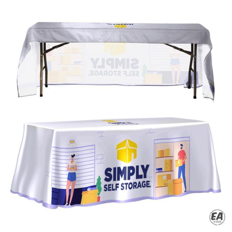 Standard 6' Table Cover - Open Back