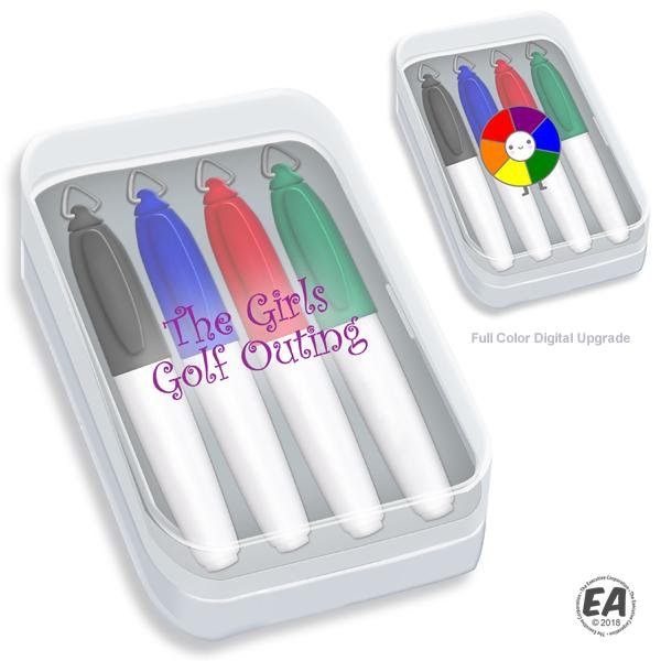 Liquimark Four Pack of Mini Dry Erase Marker