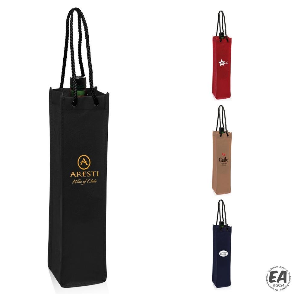 Non-Woven Single Wine Bottle Bag 4x15.75x4