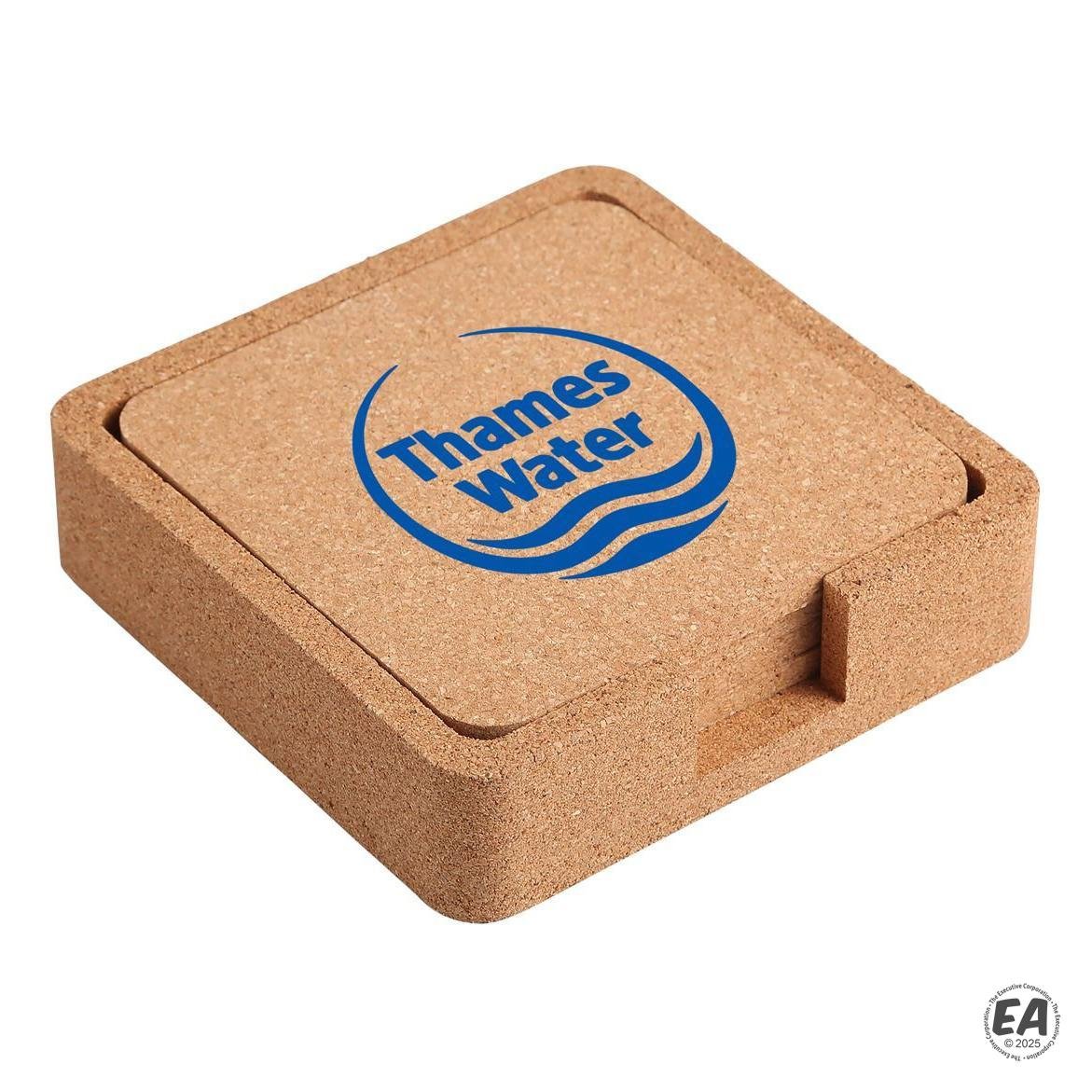 Square Cork Coaster 4-Piece Set