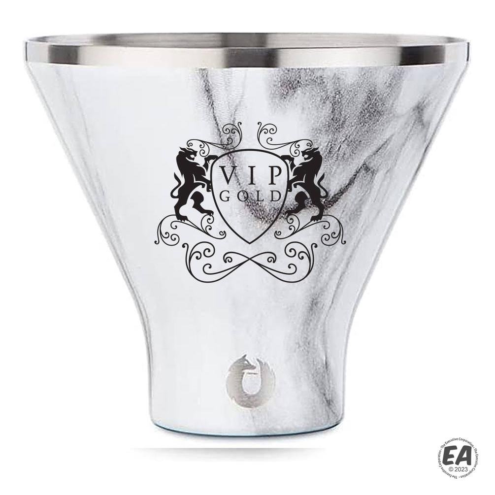 Snowfox 8 oz. Marble Martini Glass