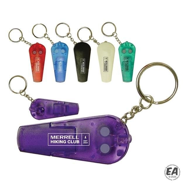 LED Whistle Keychain