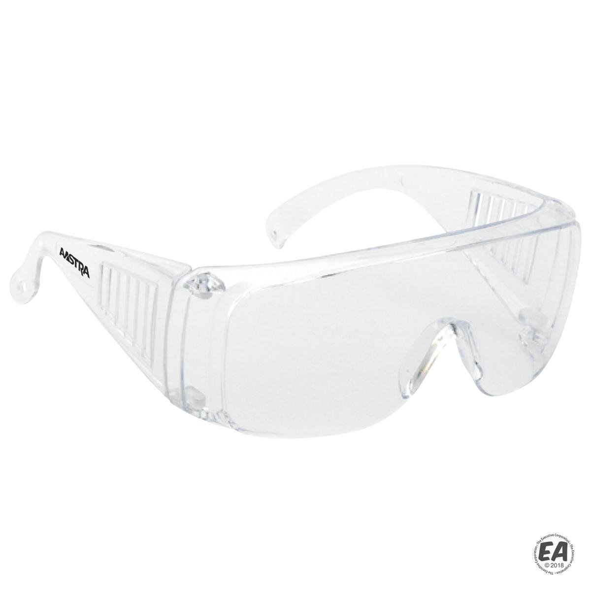 INOX Large Frame Single-Piece GS-1750 Clear Lens Safety Glasses