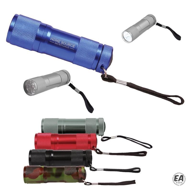 9 LED Metal Flashlight