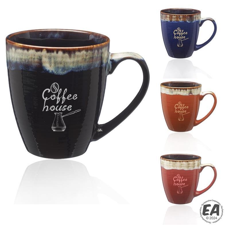 17 oz. Water Color Drip Ceramic Mug