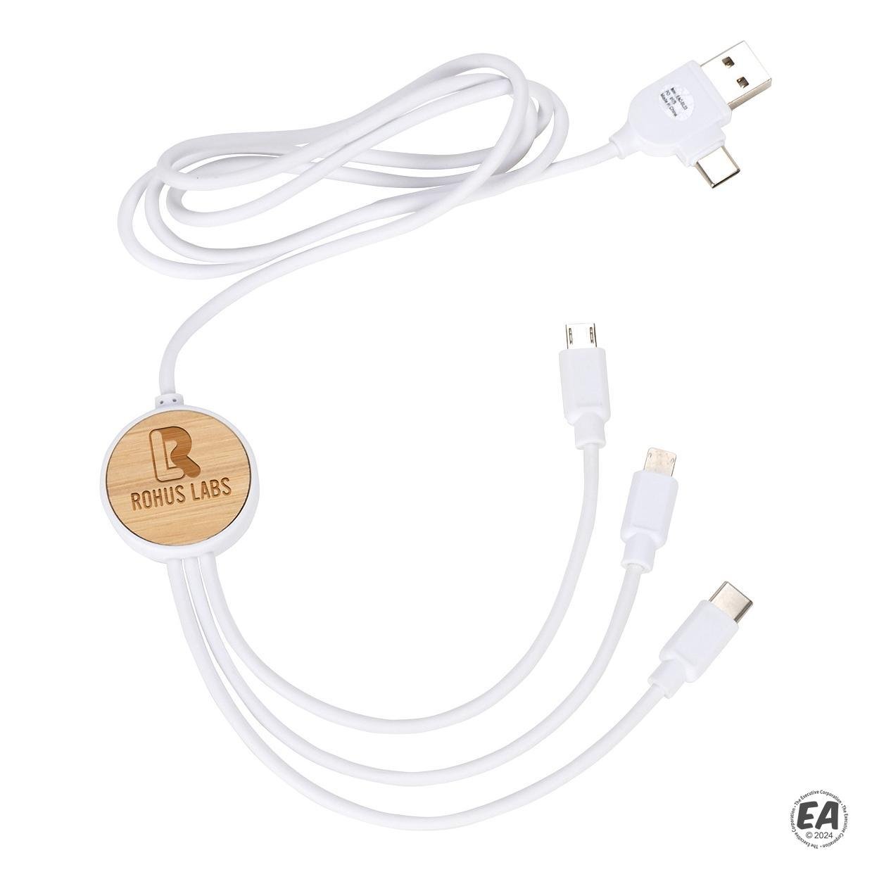 Bamboo 3-in-1 39" Charging Cable
