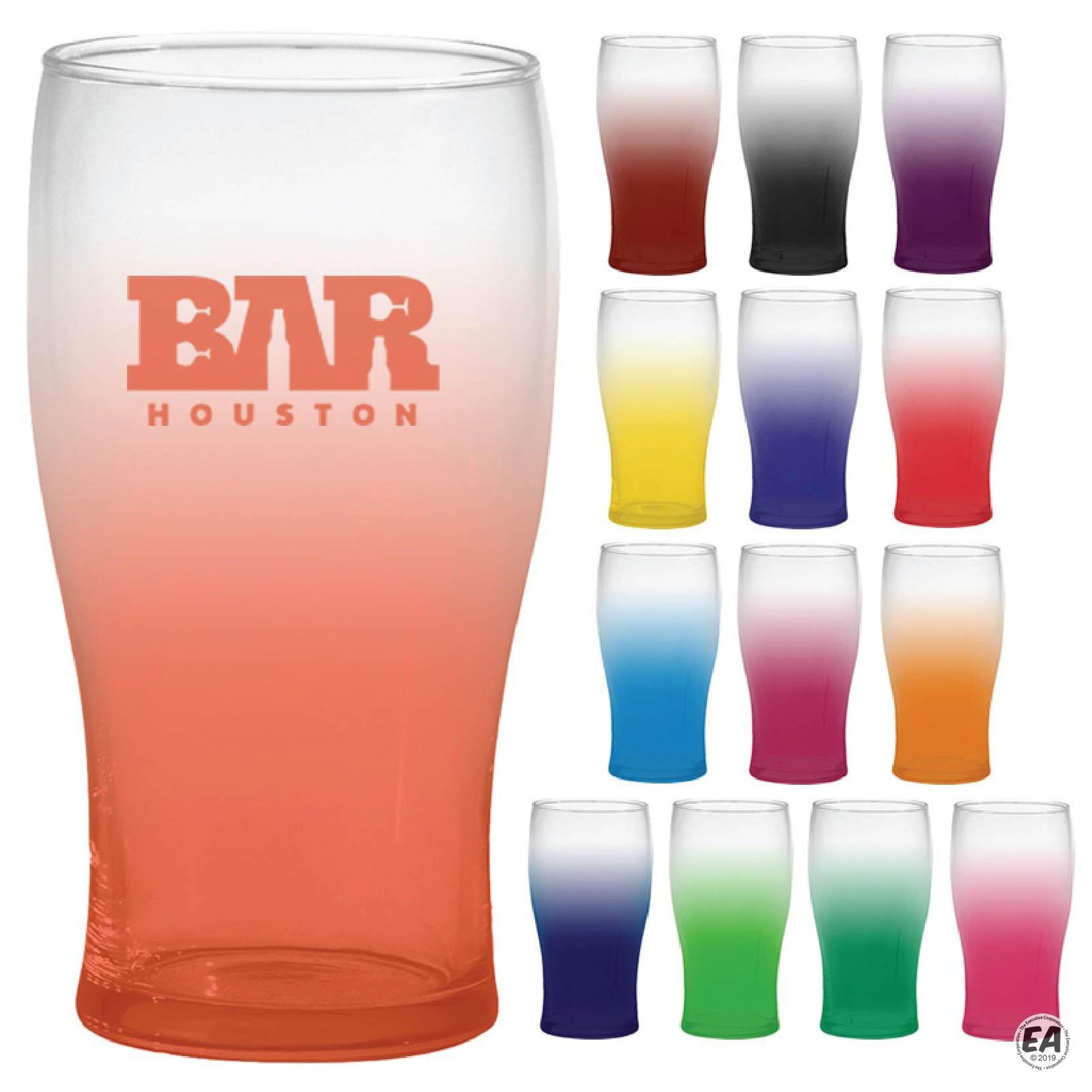 20 oz. Pub Glass with Frosty Blend Spray