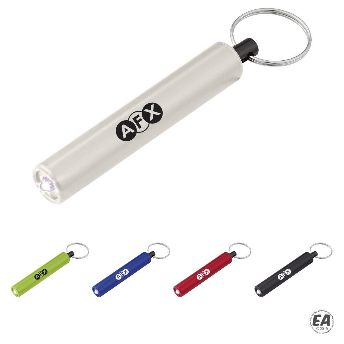 Mini Cylinder LED Flashlight Key Tag