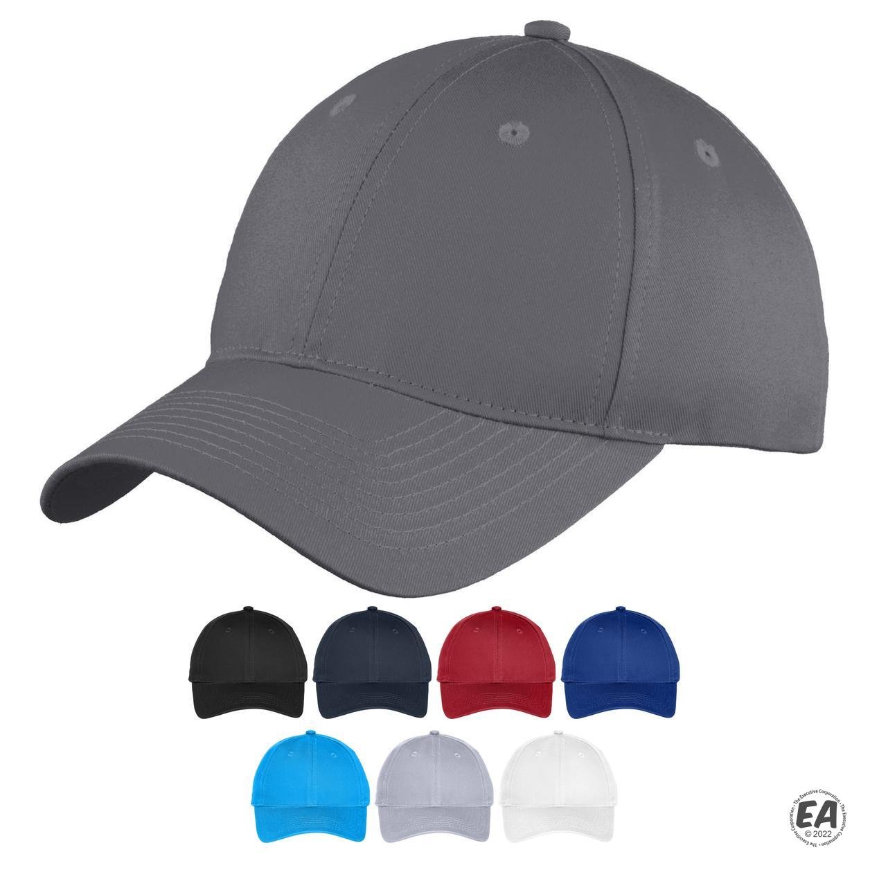 Port and Company YC914 Youth Six-Panel Unstructured Twill Cap