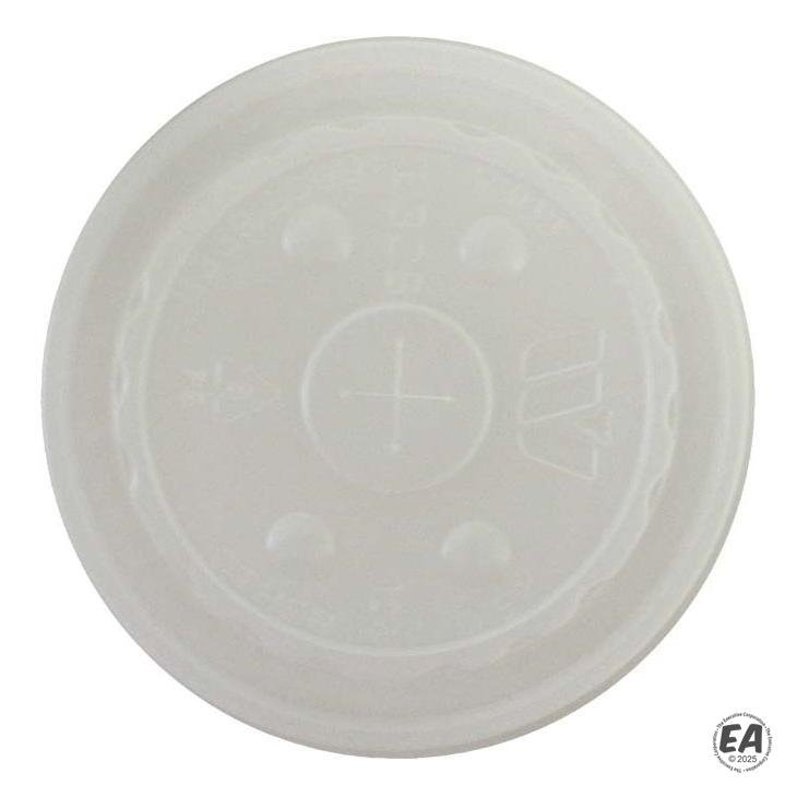 Straw-Slotted Lid for 32 oz. Foam Cups 4.75" Diameter