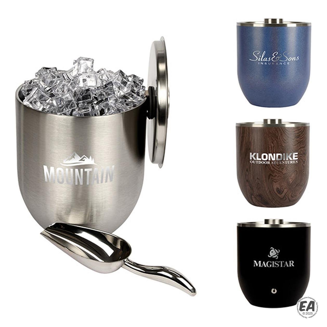 Snowfox 3L Double Wall Stainless Steel, Vacuum Insulated Ice Bucket